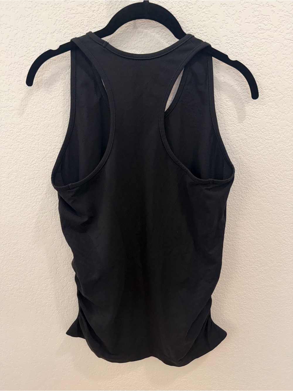 Athleta Black Ruched Racerback Tank Top - Picture 2 of 3